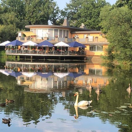 Pension Am See Torgau Esterno foto