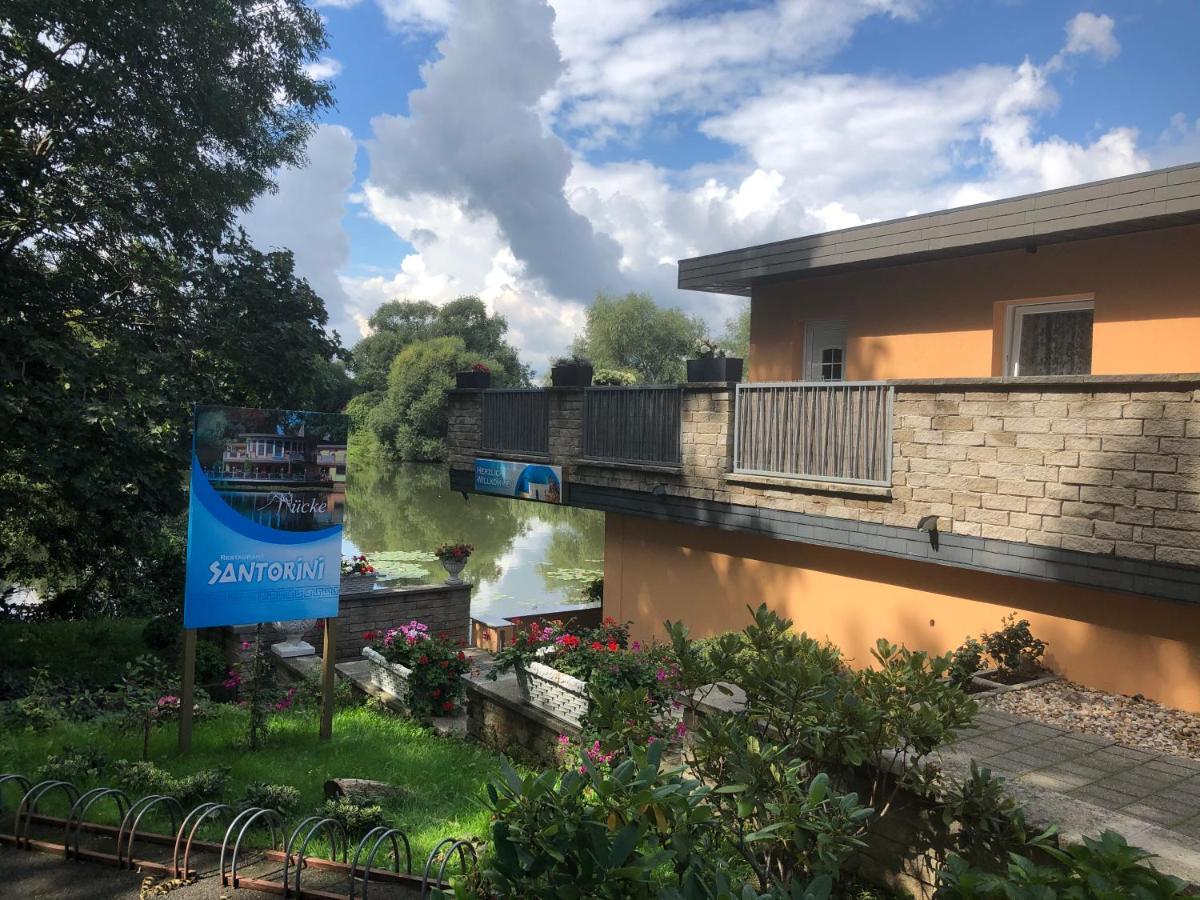 Pension Am See Torgau Esterno foto